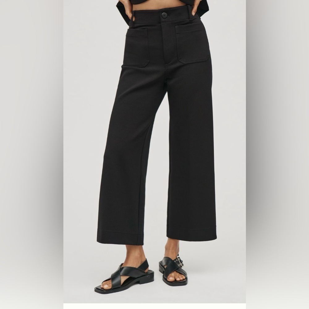 Anthropologie x Maeve Colette Wide-Leg Pants Knit Edition Size 31 NWT